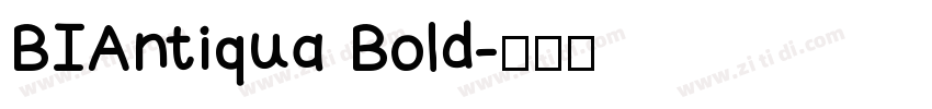 BIAntiqua Bold字体转换